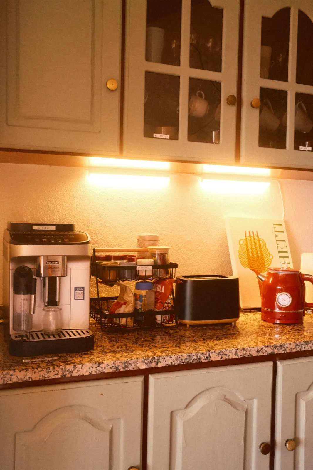 Shared kitchen opening onto the balcony